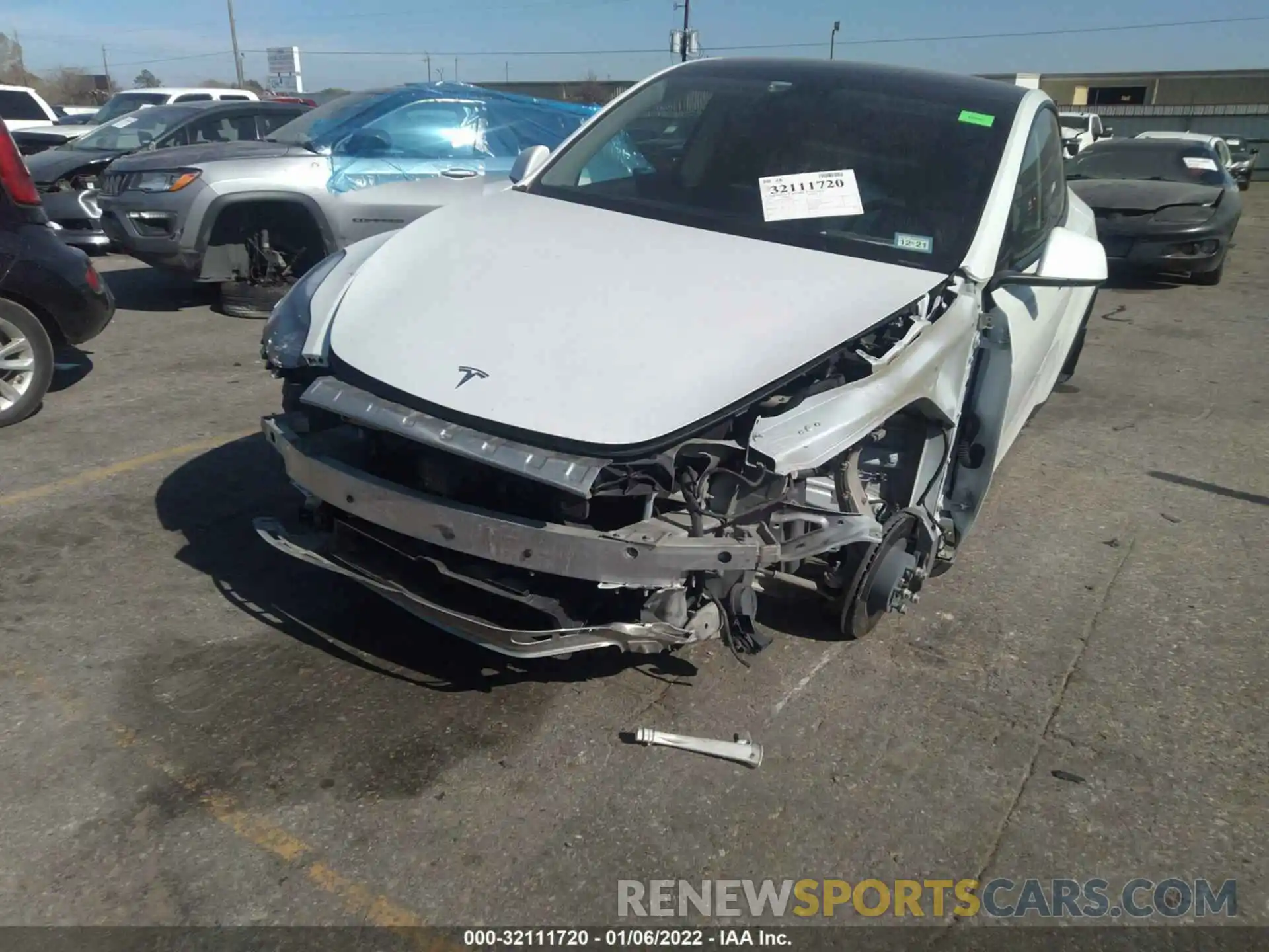 6 Photograph of a damaged car 5YJYGDEE1MF072021 TESLA MODEL Y 2021