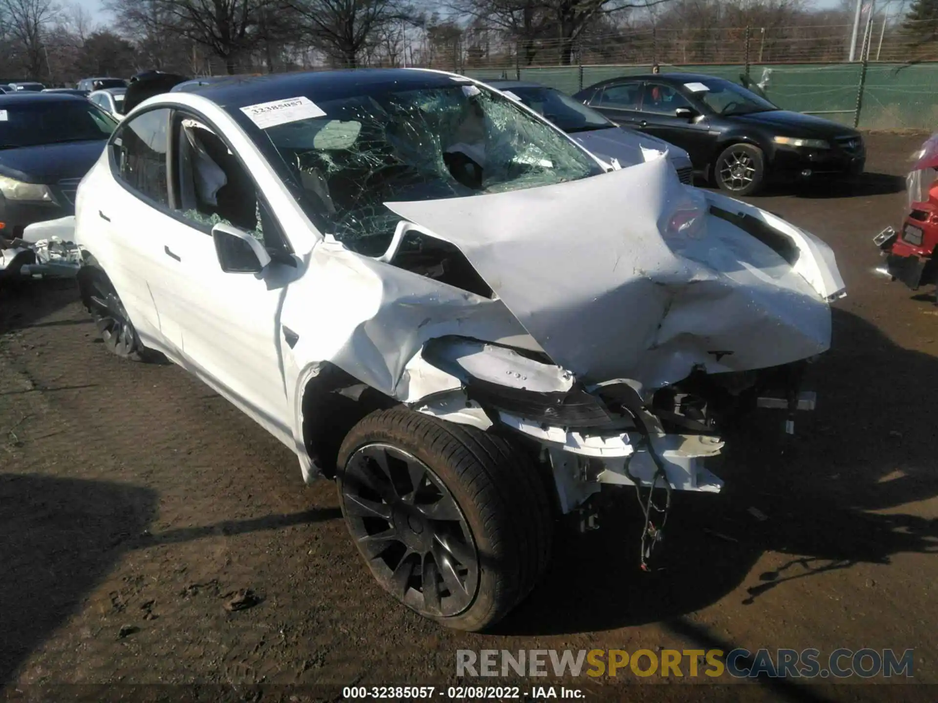 1 Photograph of a damaged car 5YJYGDEE1MF076957 TESLA MODEL Y 2021