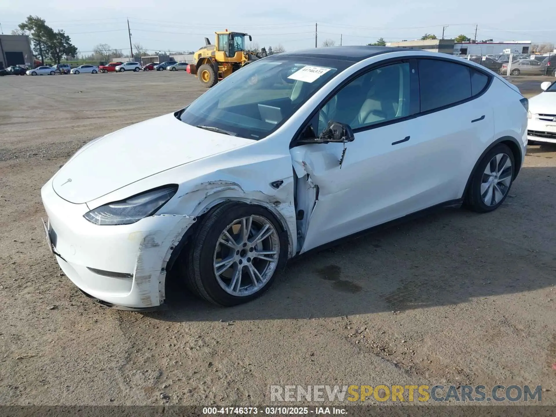 2 Photograph of a damaged car 5YJYGDEE1MF094603 TESLA MODEL Y 2021