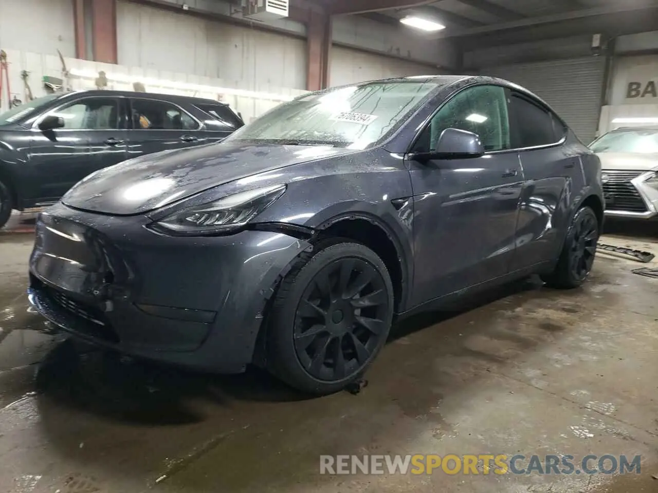 1 Photograph of a damaged car 5YJYGDEE1MF100254 TESLA MODEL Y 2021