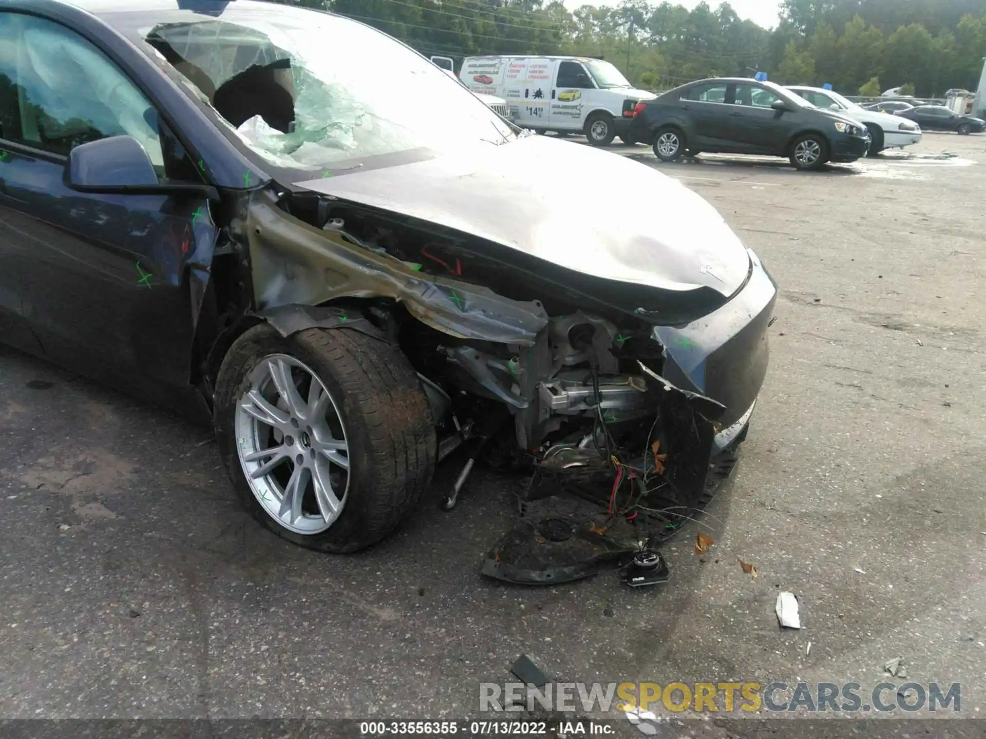 6 Photograph of a damaged car 5YJYGDEE1MF106619 TESLA MODEL Y 2021