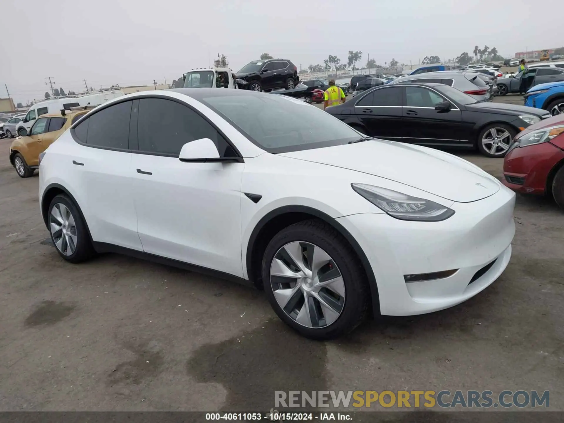 1 Photograph of a damaged car 5YJYGDEE1MF118060 TESLA MODEL Y 2021