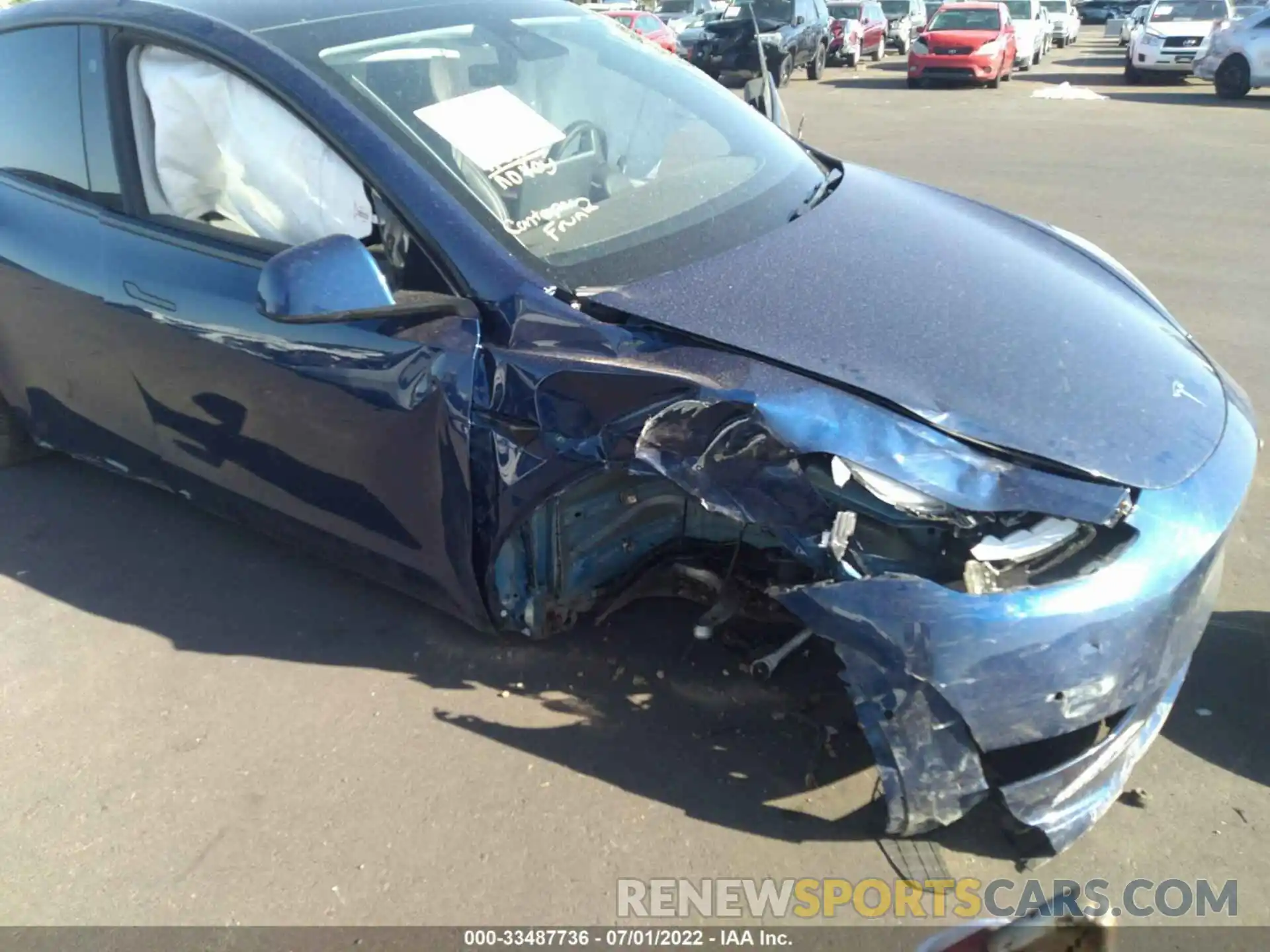 6 Photograph of a damaged car 5YJYGDEE1MF157229 TESLA MODEL Y 2021