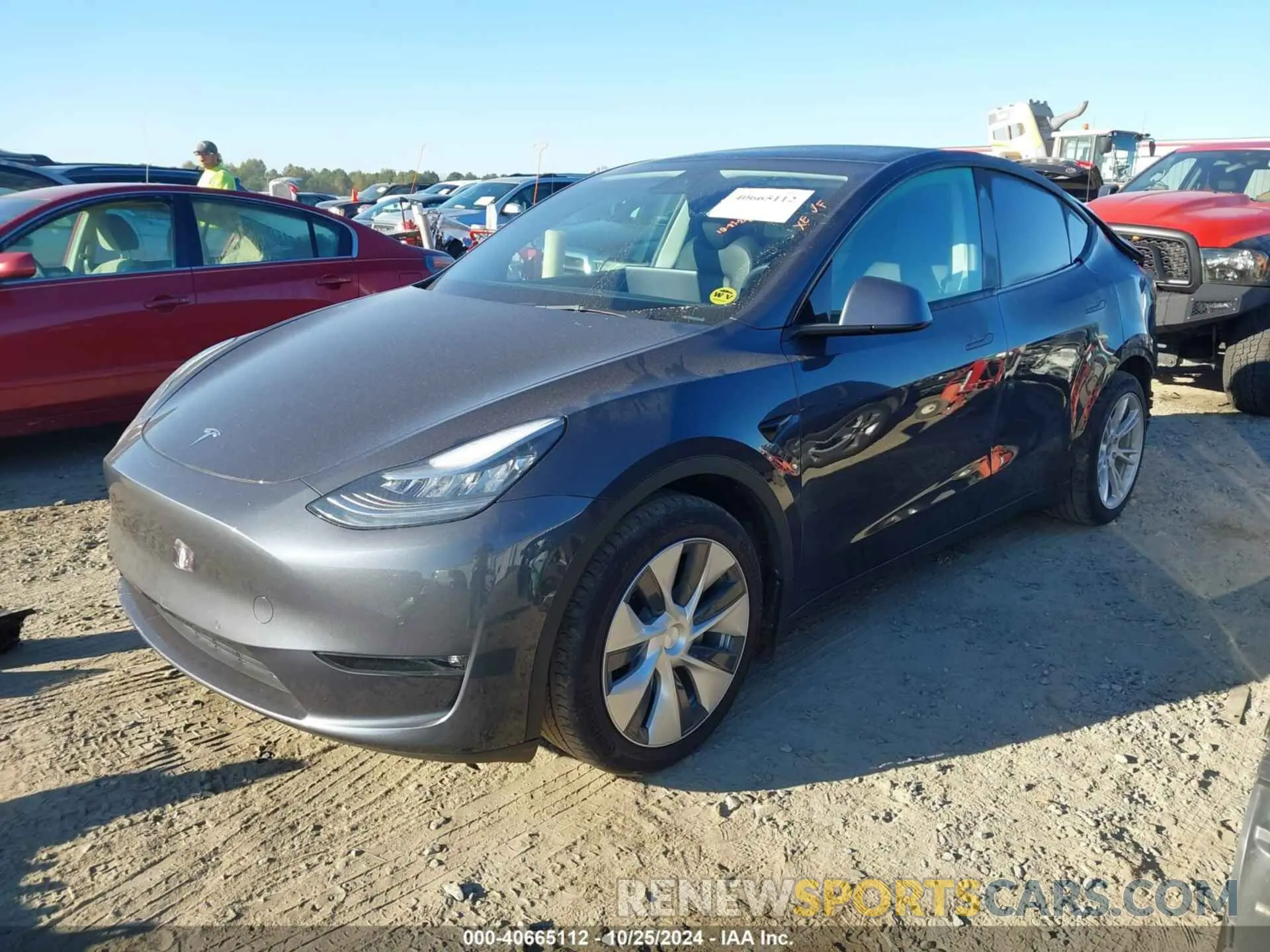 2 Photograph of a damaged car 5YJYGDEE1MF176900 TESLA MODEL Y 2021