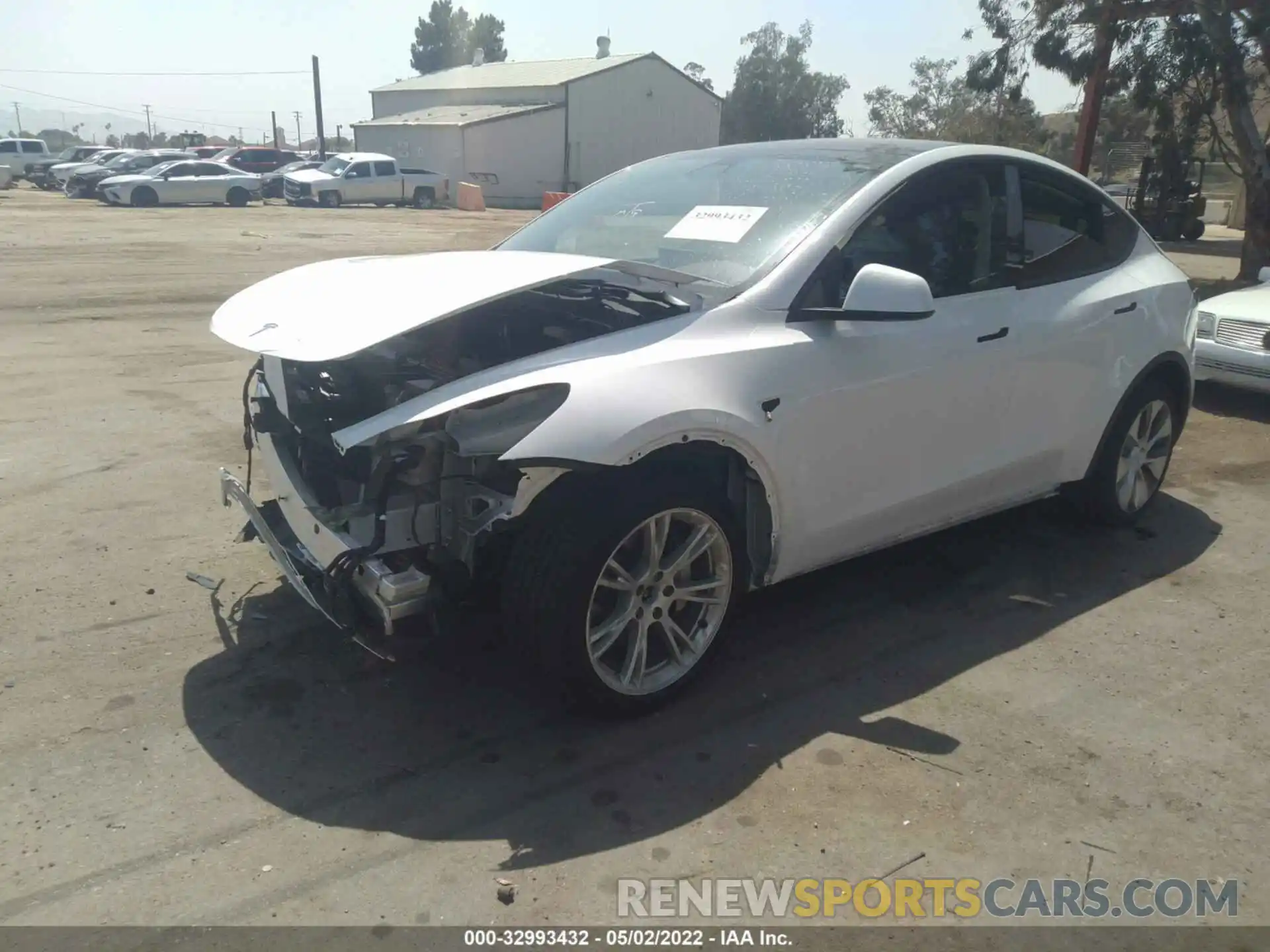 2 Photograph of a damaged car 5YJYGDEE1MF207563 TESLA MODEL Y 2021