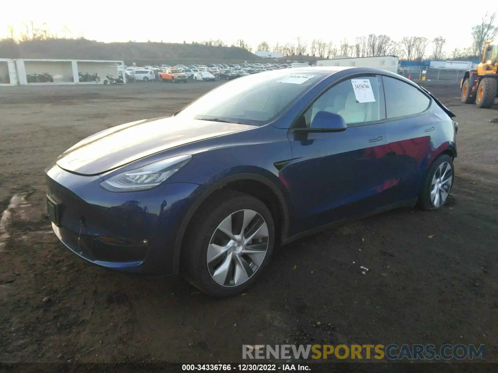 2 Photograph of a damaged car 5YJYGDEE1MF228851 TESLA MODEL Y 2021