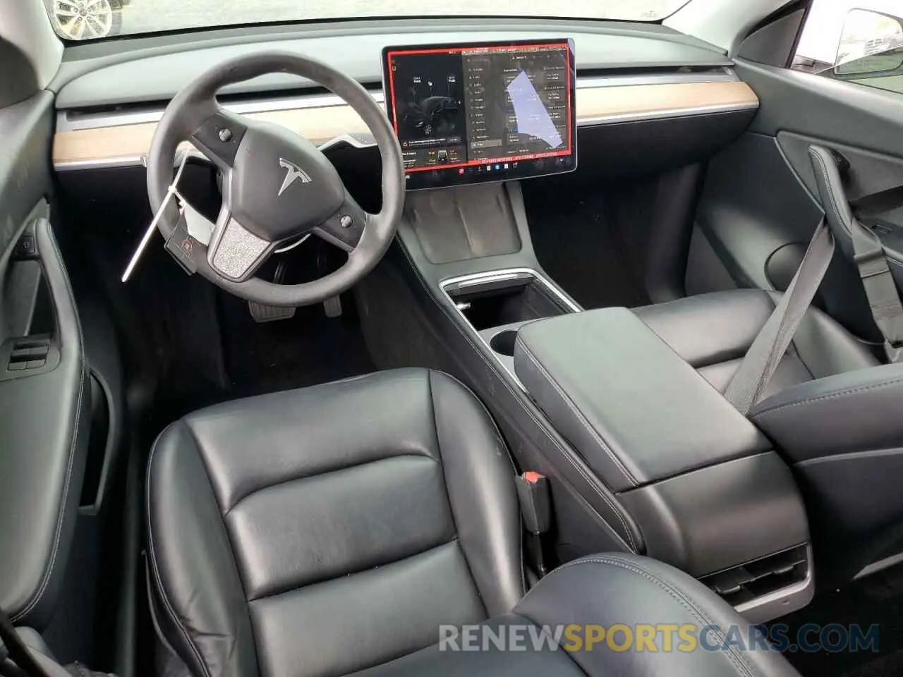 8 Photograph of a damaged car 5YJYGDEE1MF232253 TESLA MODEL Y 2021