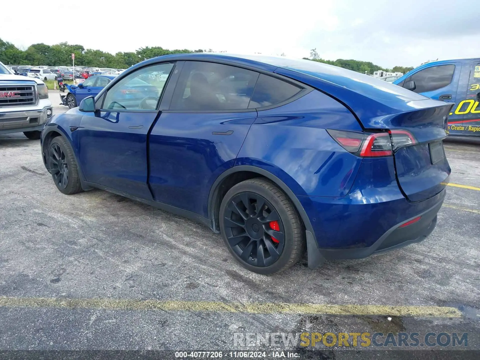 3 Photograph of a damaged car 5YJYGDEE1MF259615 TESLA MODEL Y 2021