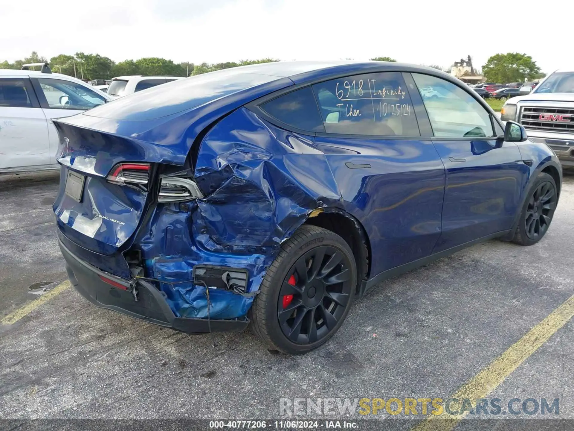 6 Photograph of a damaged car 5YJYGDEE1MF259615 TESLA MODEL Y 2021