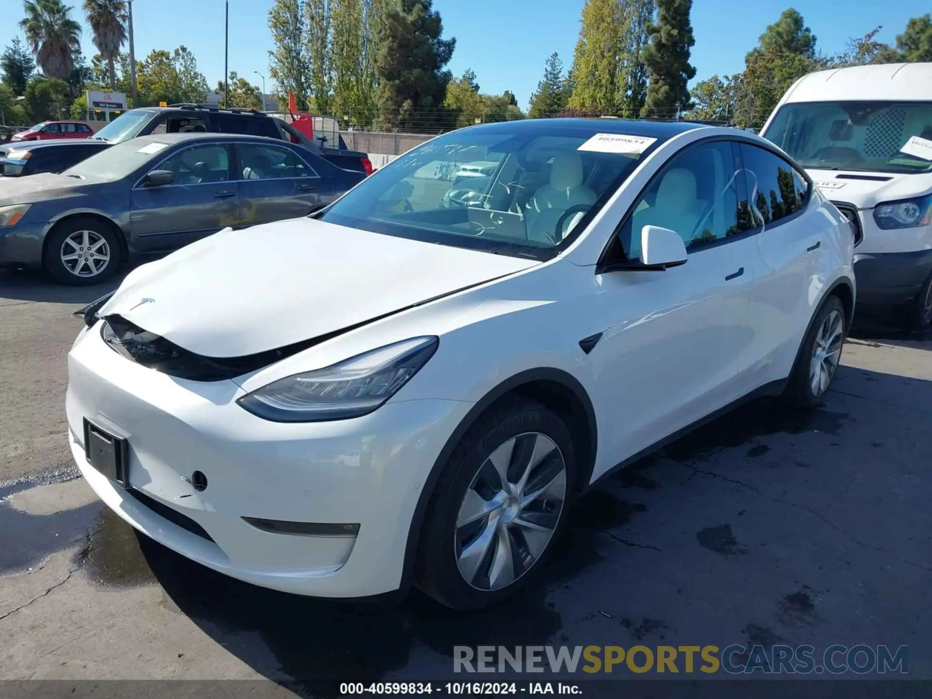 2 Photograph of a damaged car 5YJYGDEE1MF269917 TESLA MODEL Y 2021