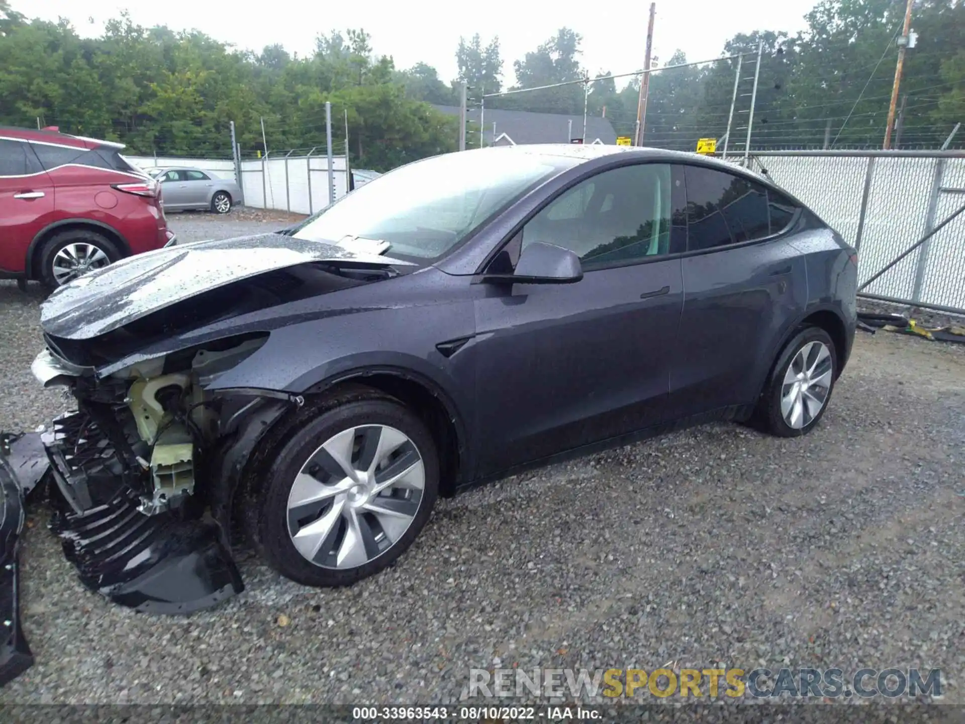 2 Photograph of a damaged car 5YJYGDEE1MF276608 TESLA MODEL Y 2021