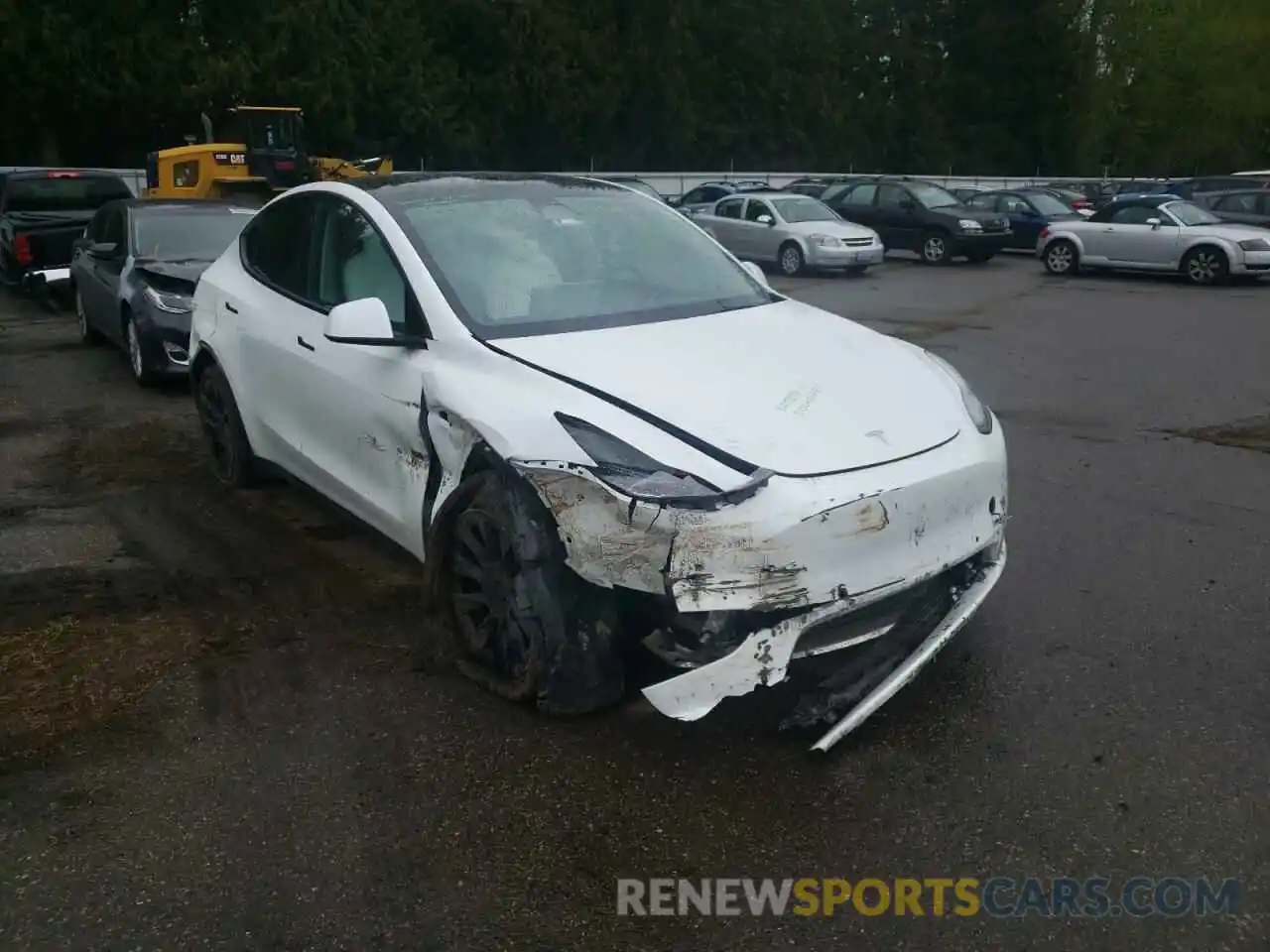 1 Photograph of a damaged car 5YJYGDEE1MF277063 TESLA MODEL Y 2021