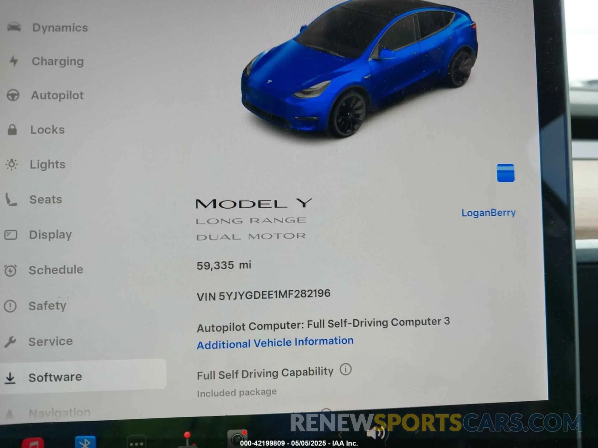 7 Photograph of a damaged car 5YJYGDEE1MF282196 TESLA MODEL Y 2021