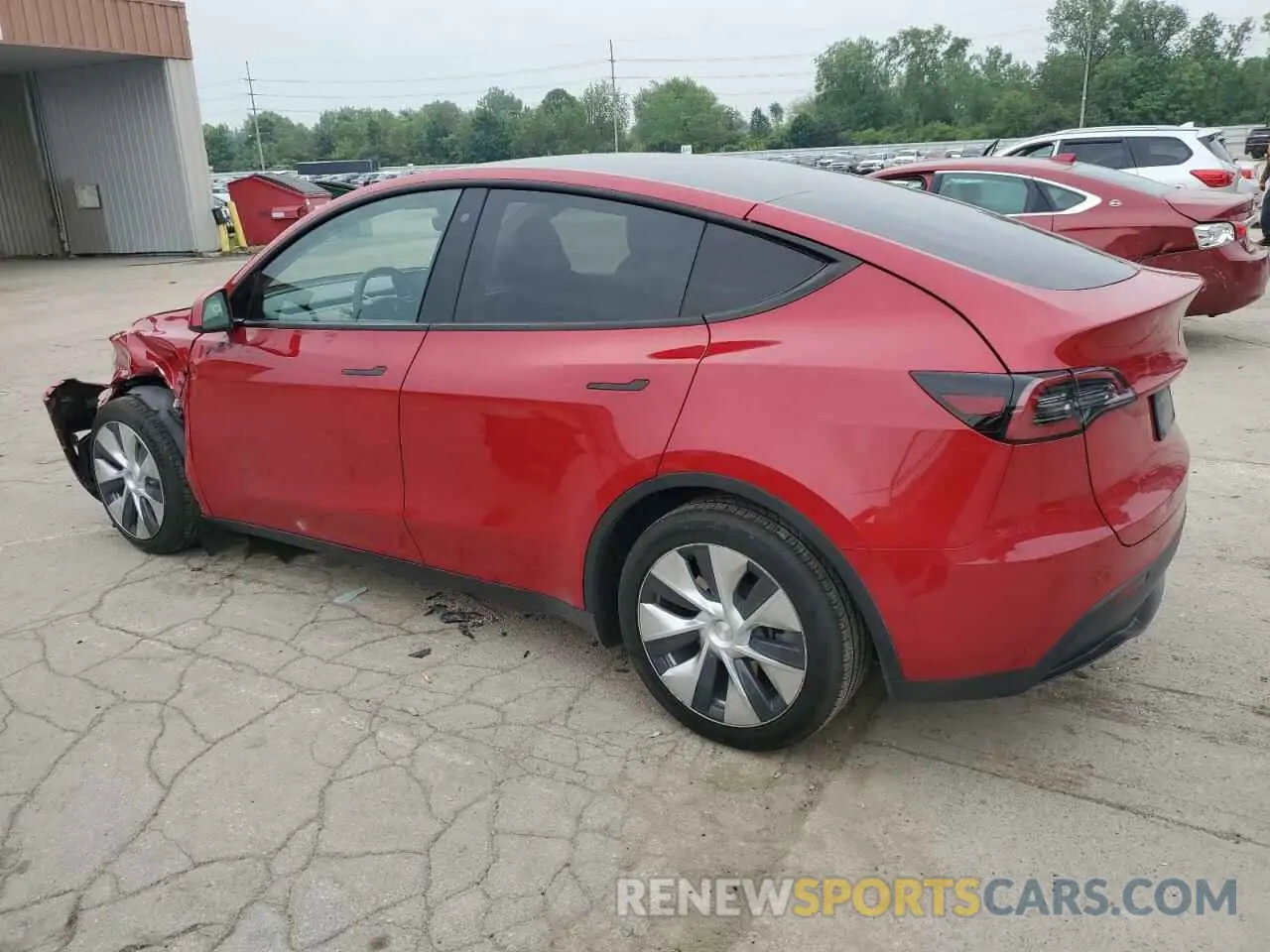 2 Photograph of a damaged car 5YJYGDEE1MF285454 TESLA MODEL Y 2021