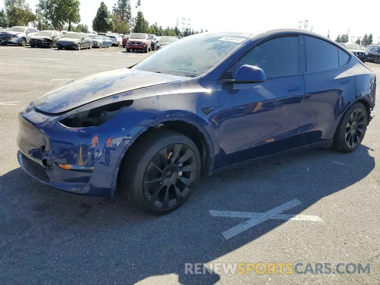 1 Photograph of a damaged car 5YJYGDEE1MF287866 TESLA MODEL Y 2021