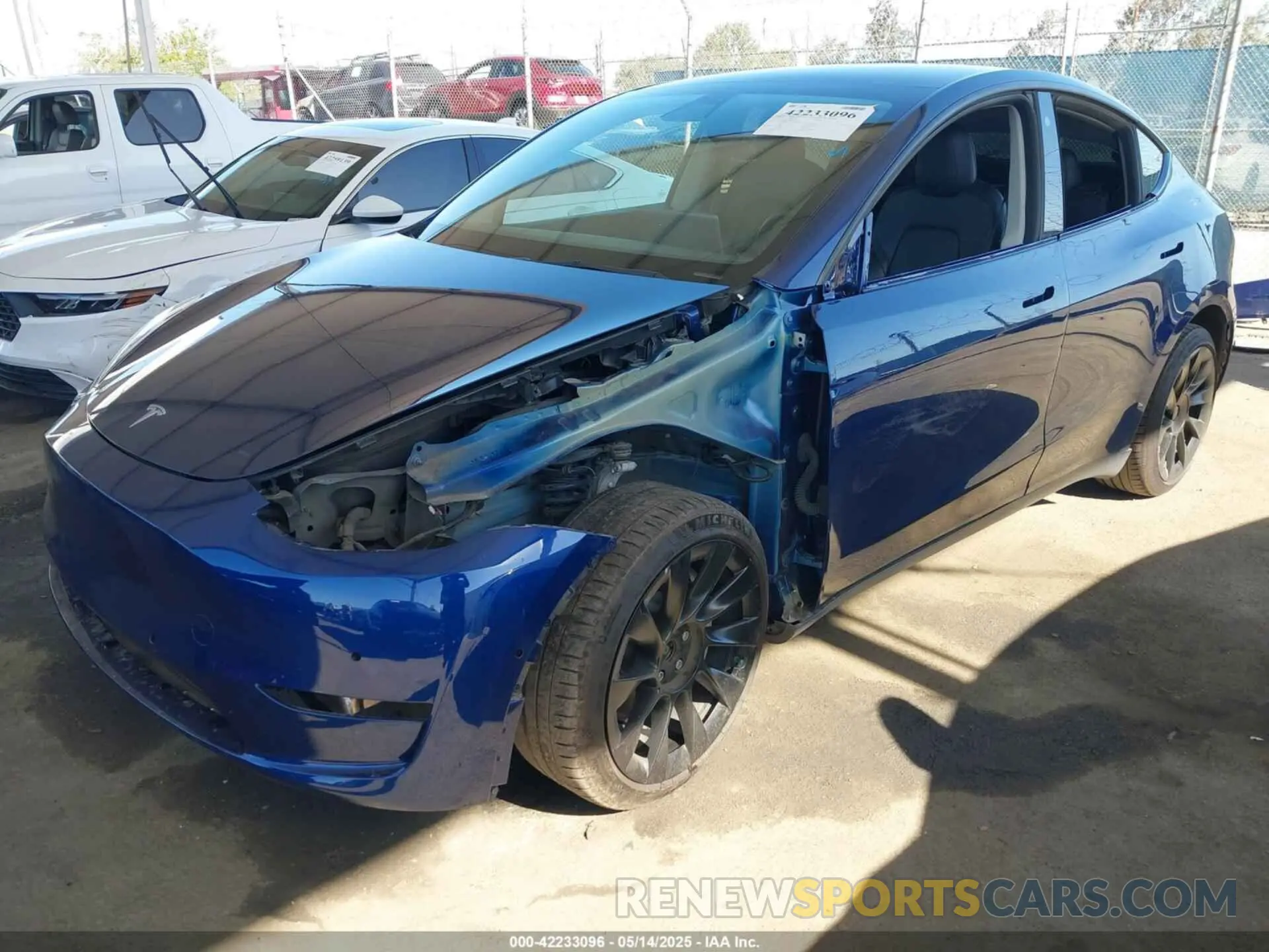 2 Photograph of a damaged car 5YJYGDEE1MF296454 TESLA MODEL Y 2021