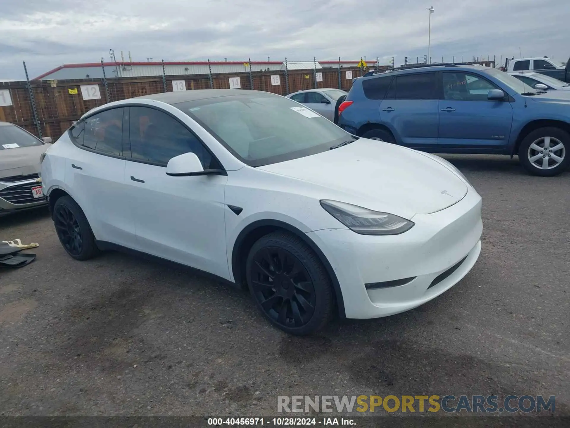 1 Photograph of a damaged car 5YJYGDEE2MF074246 TESLA MODEL Y 2021