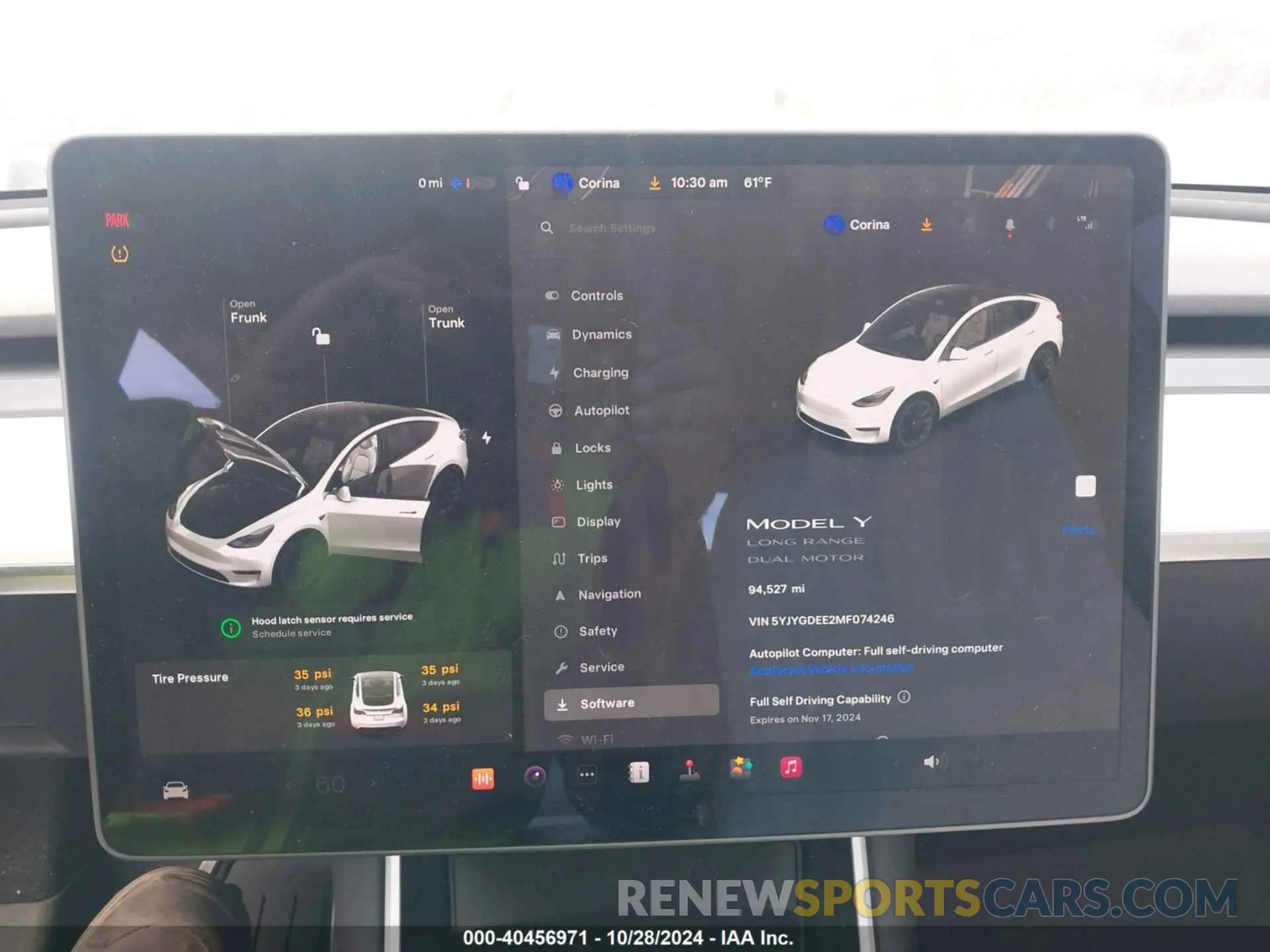 17 Photograph of a damaged car 5YJYGDEE2MF074246 TESLA MODEL Y 2021