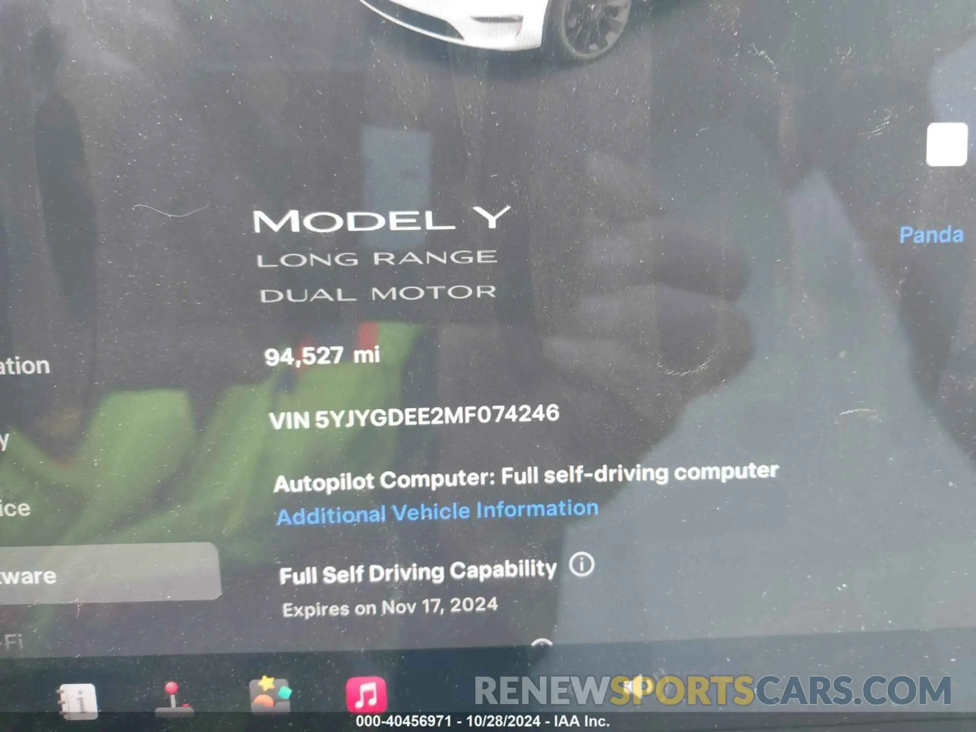 7 Photograph of a damaged car 5YJYGDEE2MF074246 TESLA MODEL Y 2021