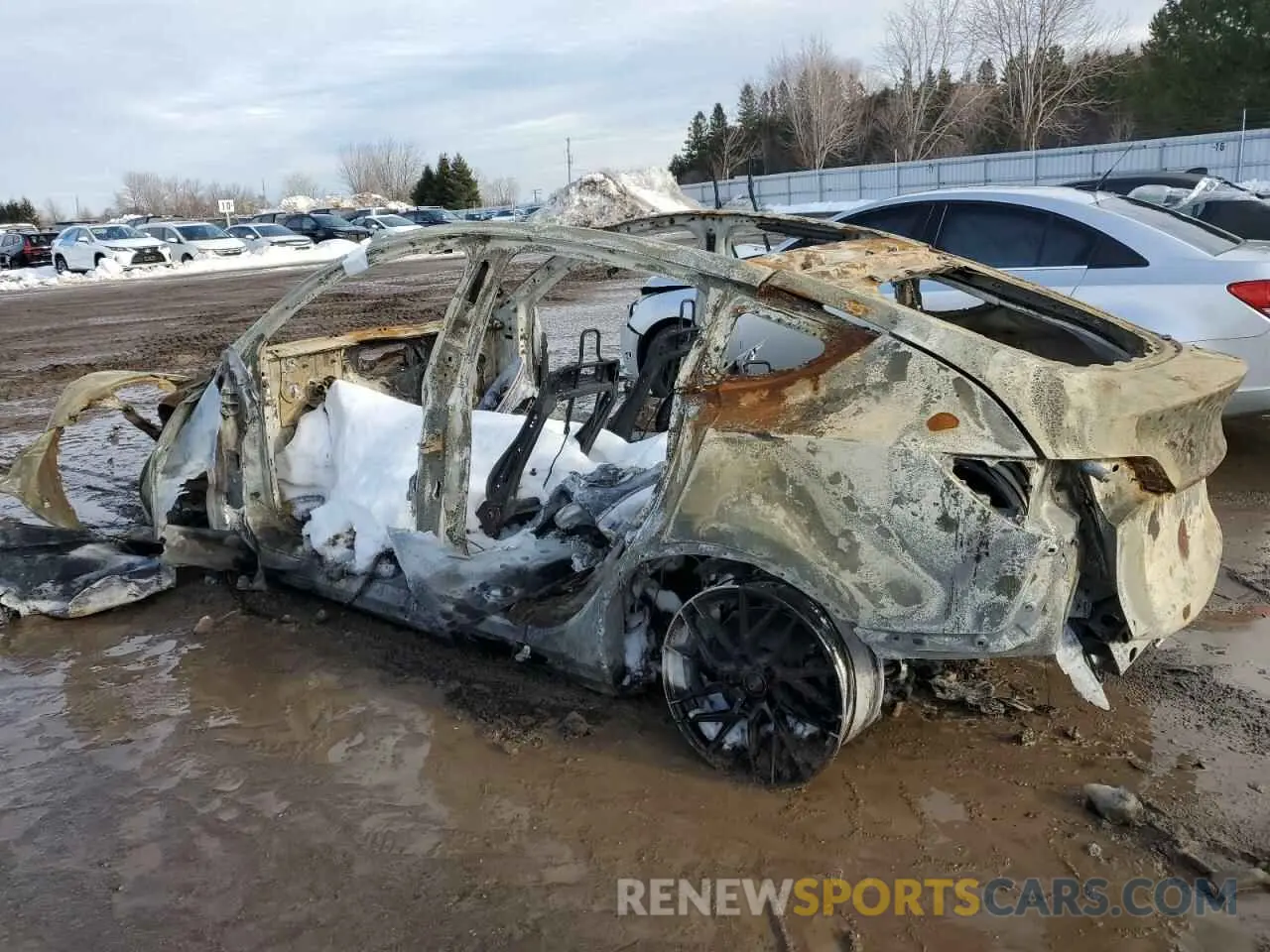 2 Photograph of a damaged car 5YJYGDEE2MF078328 TESLA MODEL Y 2021