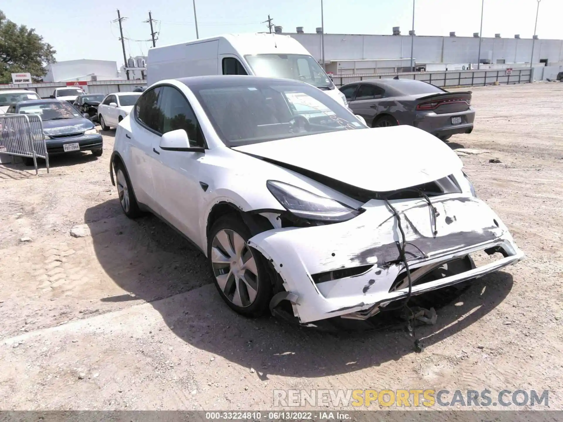 1 Photograph of a damaged car 5YJYGDEE2MF083397 TESLA MODEL Y 2021