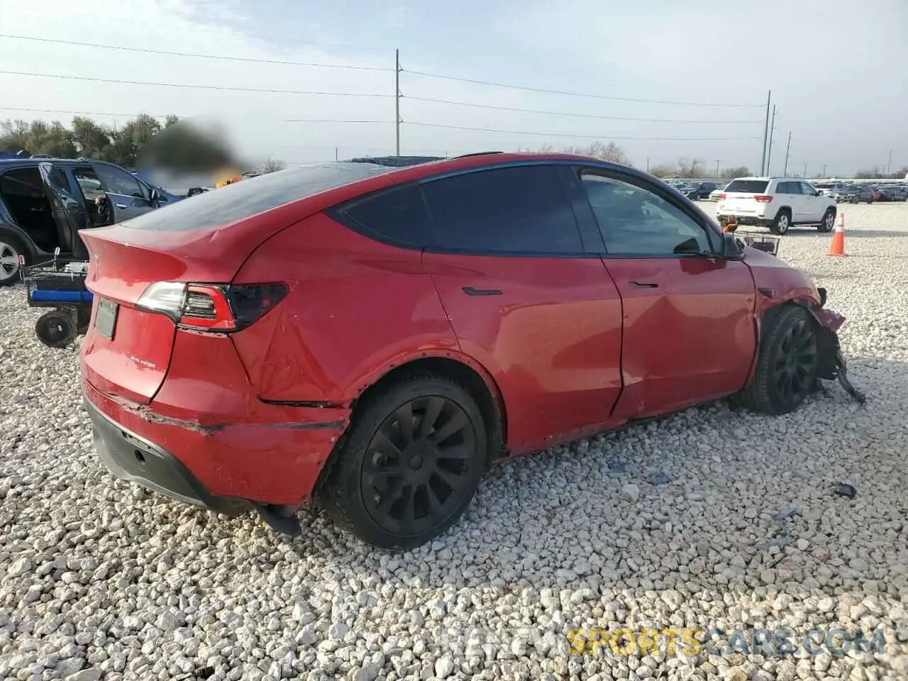 3 Photograph of a damaged car 5YJYGDEE2MF084243 TESLA MODEL Y 2021