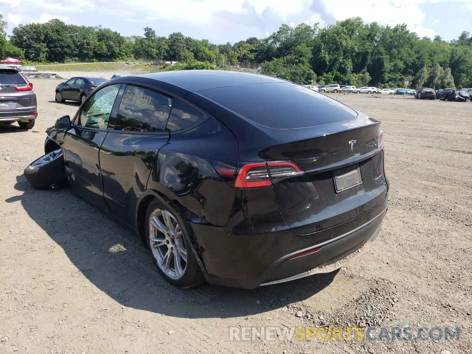 3 Photograph of a damaged car 5YJYGDEE2MF086008 TESLA MODEL Y 2021