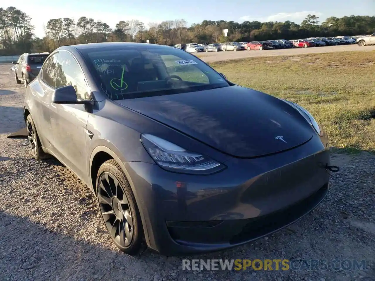 1 Photograph of a damaged car 5YJYGDEE2MF091127 TESLA MODEL Y 2021