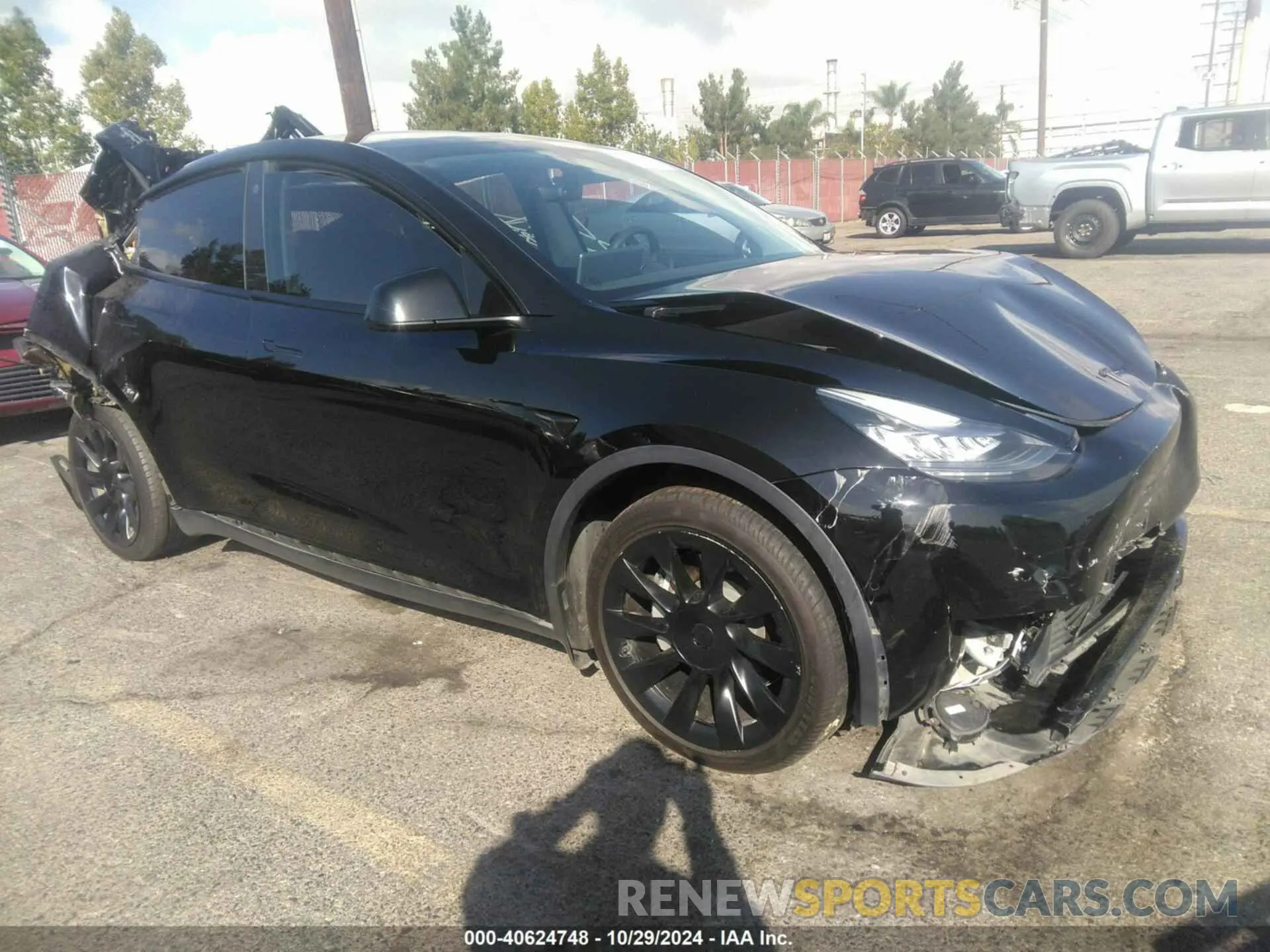 1 Photograph of a damaged car 5YJYGDEE2MF097624 TESLA MODEL Y 2021