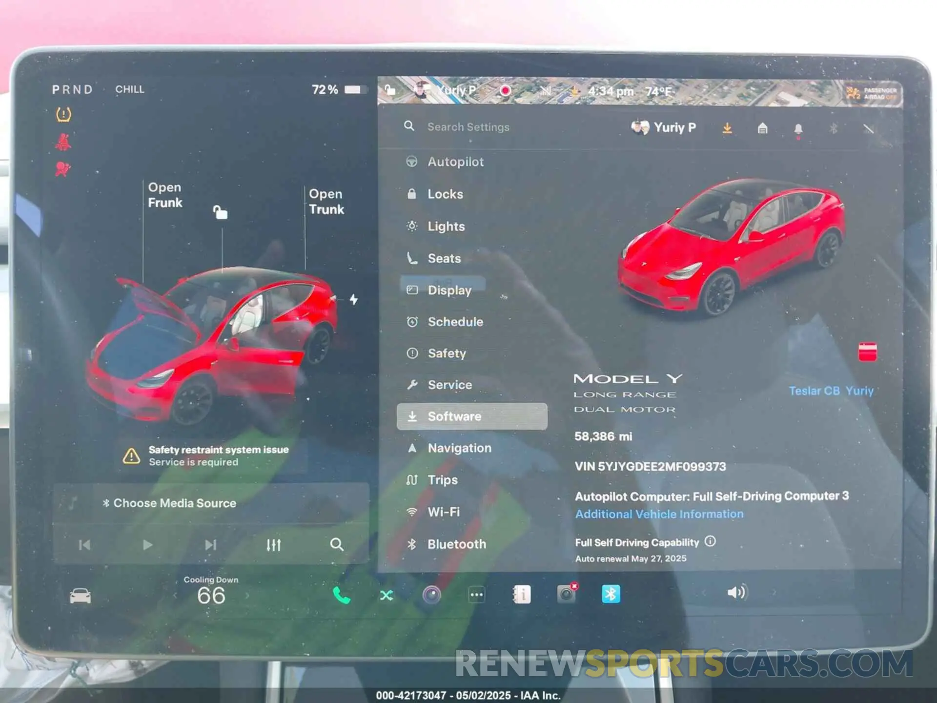 19 Photograph of a damaged car 5YJYGDEE2MF099373 TESLA MODEL Y 2021