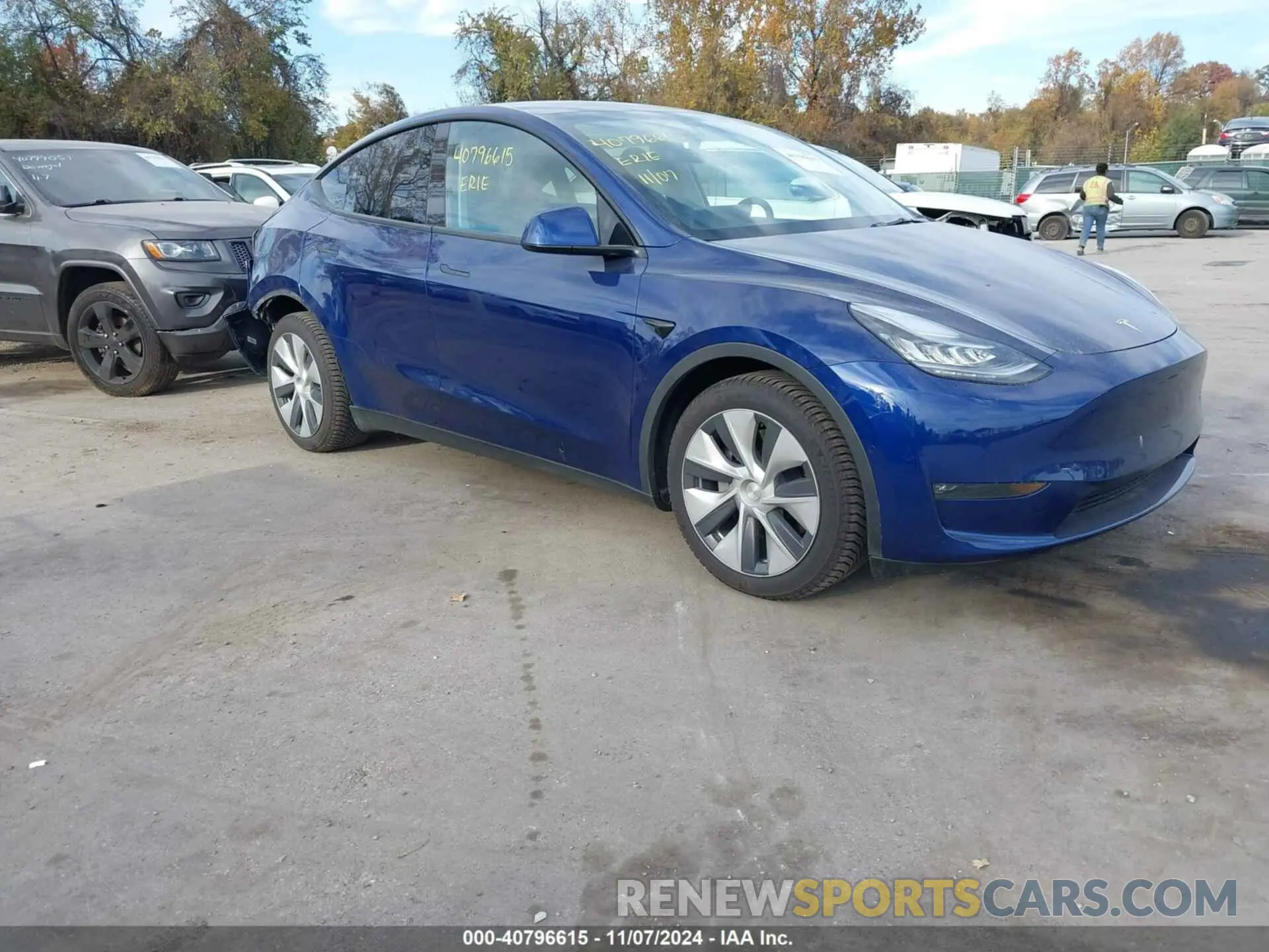 1 Photograph of a damaged car 5YJYGDEE2MF099664 TESLA MODEL Y 2021