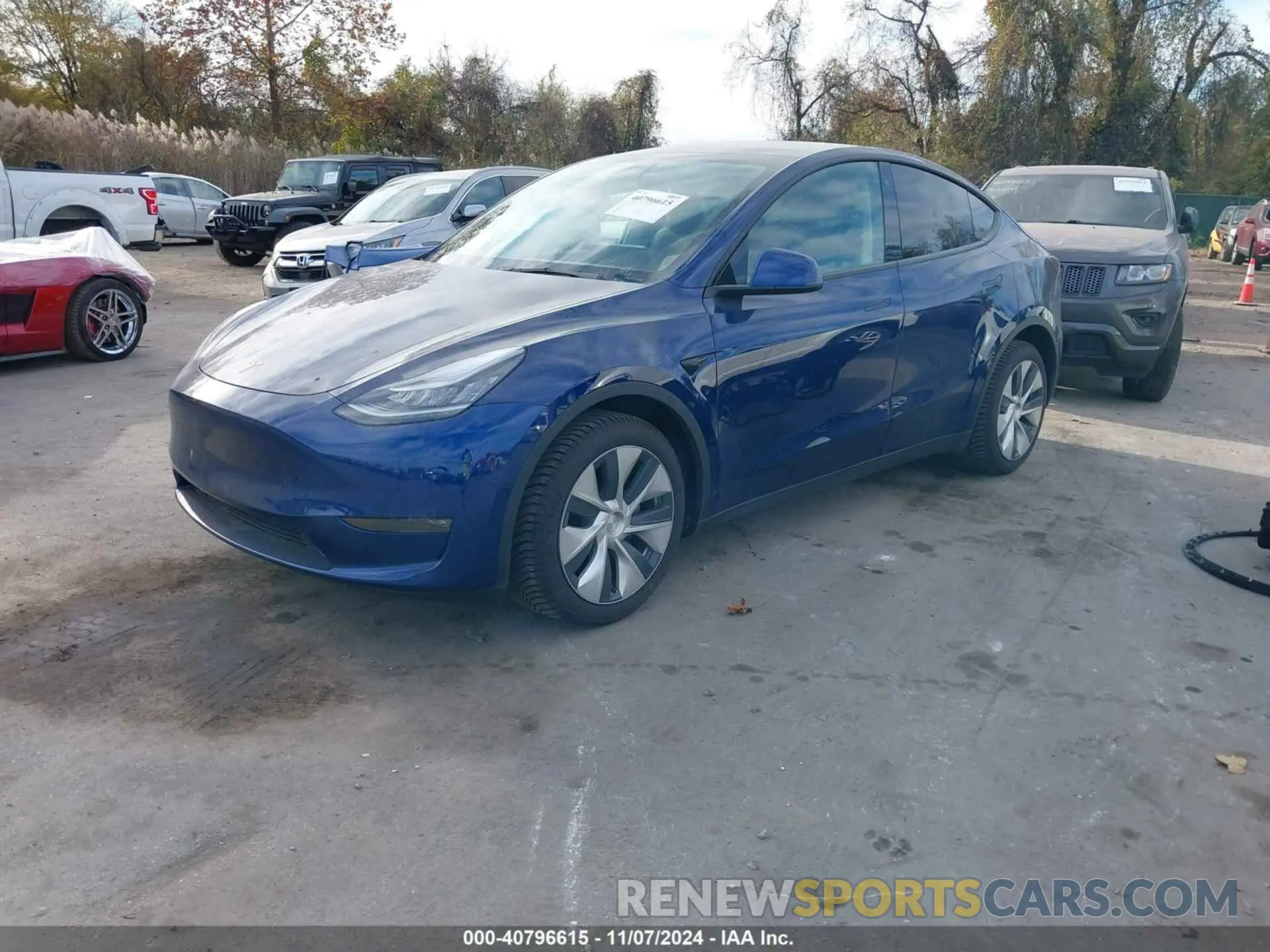 2 Photograph of a damaged car 5YJYGDEE2MF099664 TESLA MODEL Y 2021