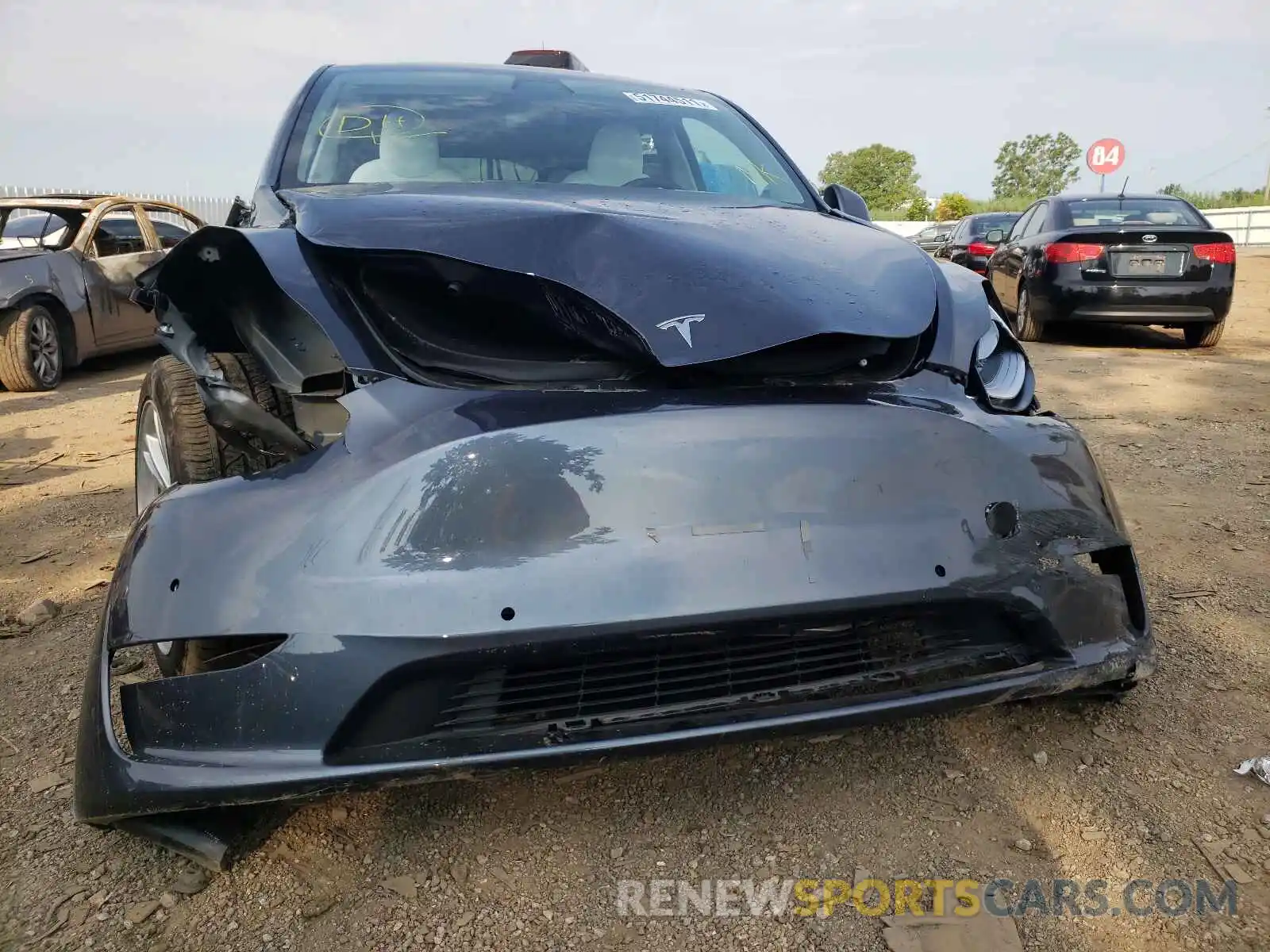 9 Photograph of a damaged car 5YJYGDEE2MF107018 TESLA MODEL Y 2021