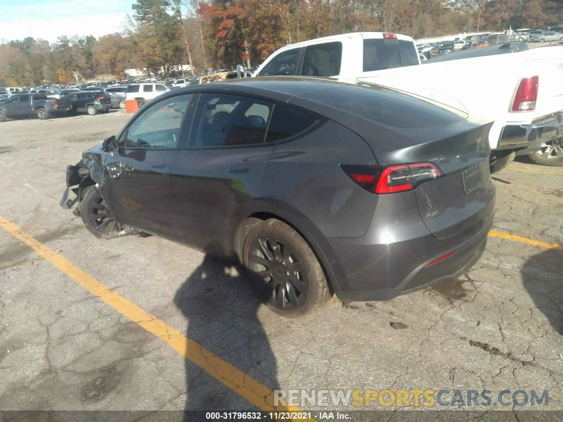 3 Photograph of a damaged car 5YJYGDEE2MF115460 TESLA MODEL Y 2021