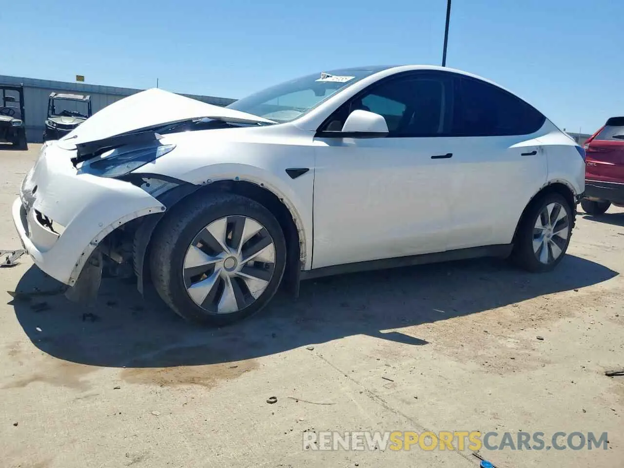 1 Photograph of a damaged car 5YJYGDEE2MF118634 TESLA MODEL Y 2021