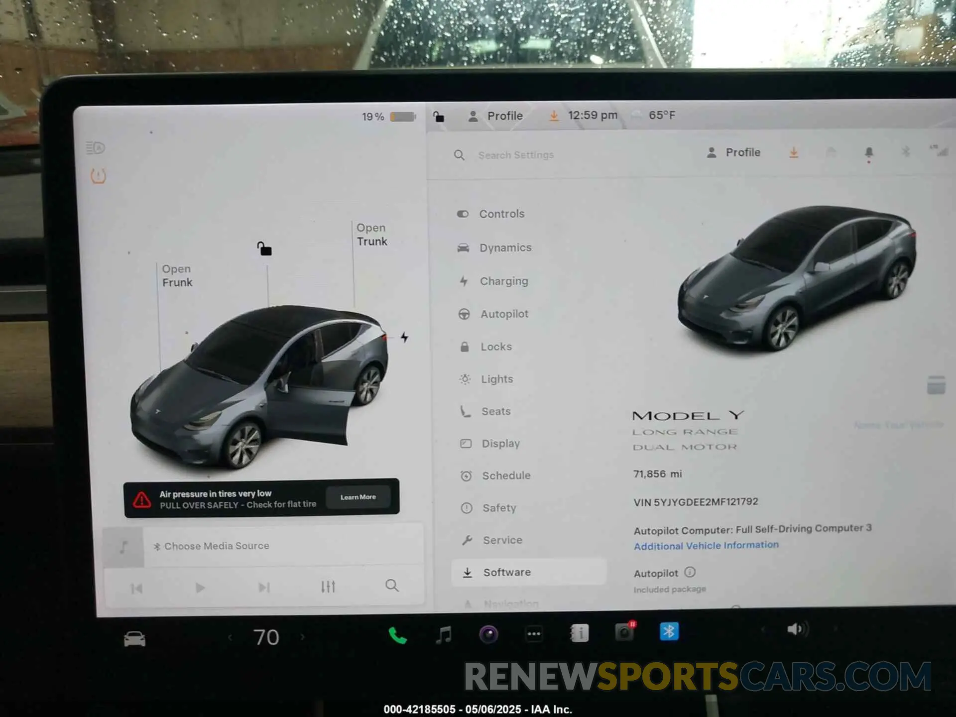 7 Photograph of a damaged car 5YJYGDEE2MF121792 TESLA MODEL Y 2021