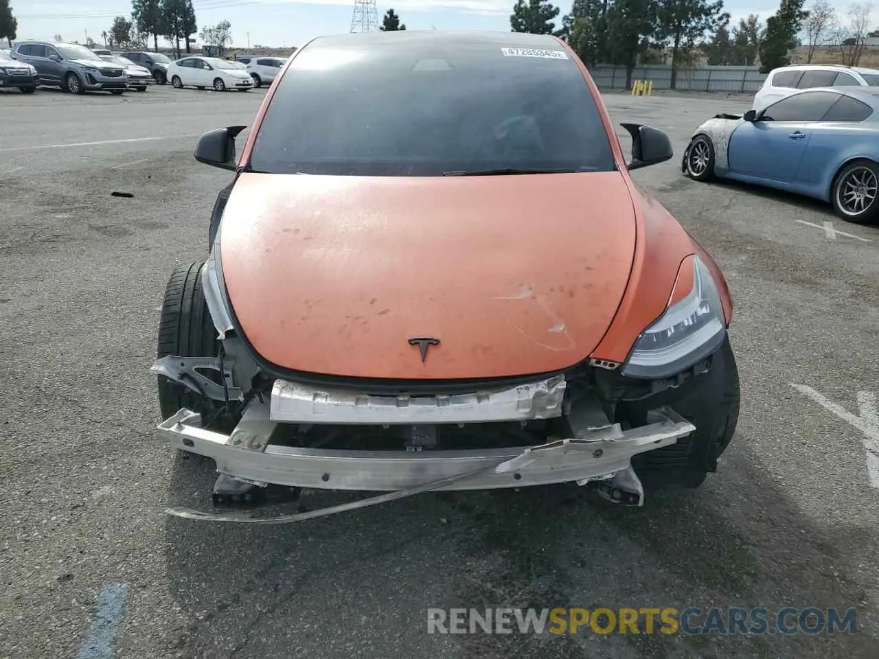 5 Photograph of a damaged car 5YJYGDEE2MF141685 TESLA MODEL Y 2021