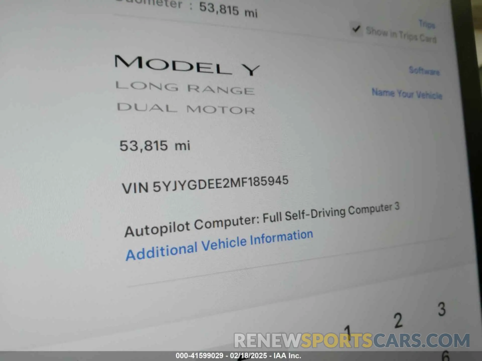16 Photograph of a damaged car 5YJYGDEE2MF185945 TESLA MODEL Y 2021