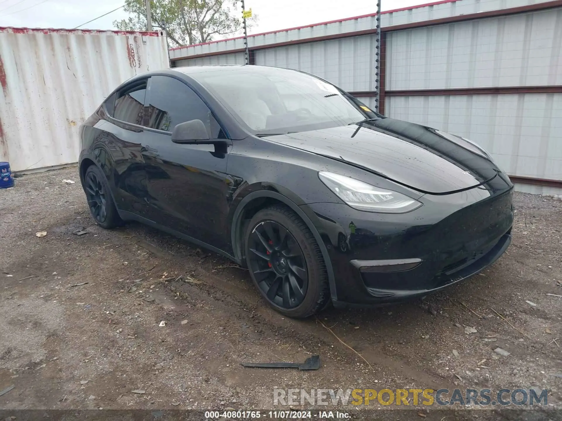 1 Photograph of a damaged car 5YJYGDEE2MF187145 TESLA MODEL Y 2021