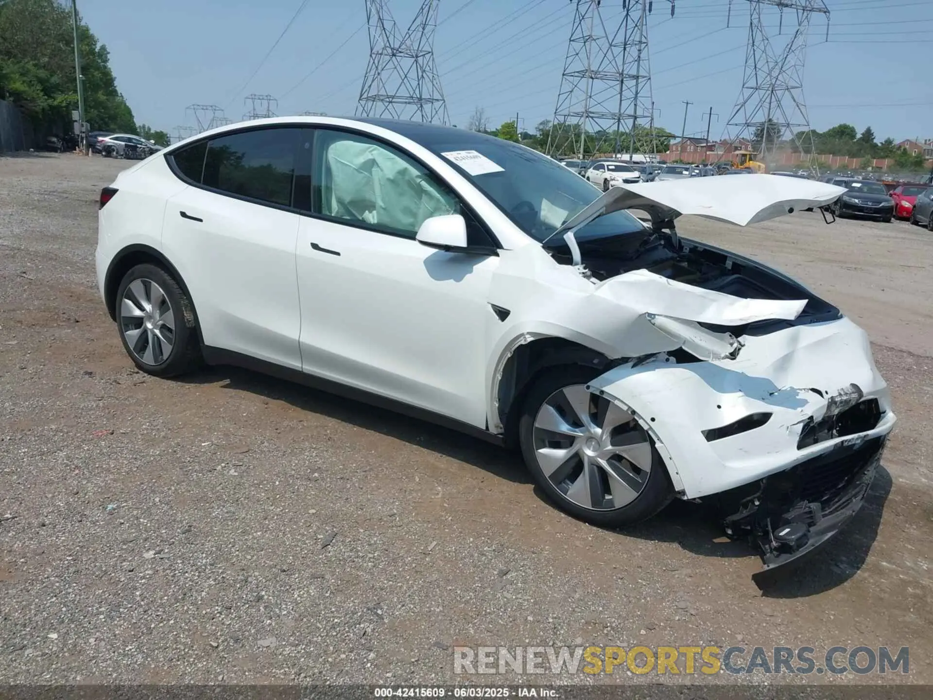 1 Photograph of a damaged car 5YJYGDEE2MF191938 TESLA MODEL Y 2021