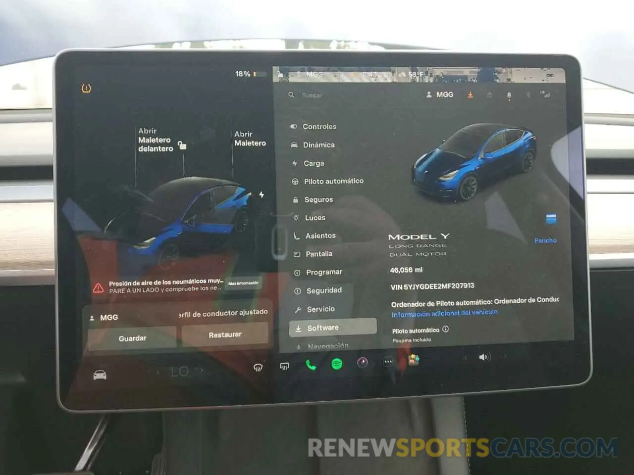 9 Photograph of a damaged car 5YJYGDEE2MF207913 TESLA MODEL Y 2021