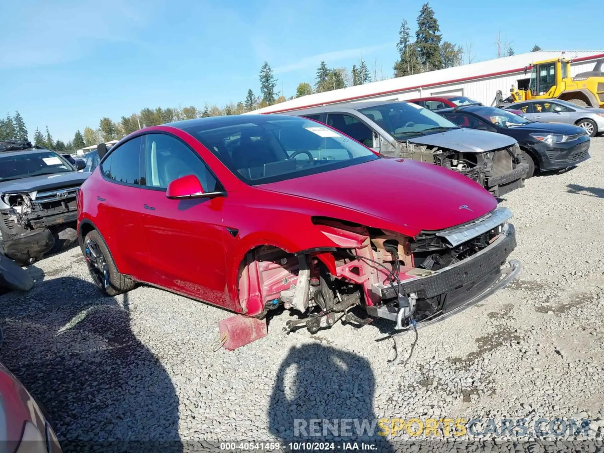 1 Photograph of a damaged car 5YJYGDEE2MF217552 TESLA MODEL Y 2021