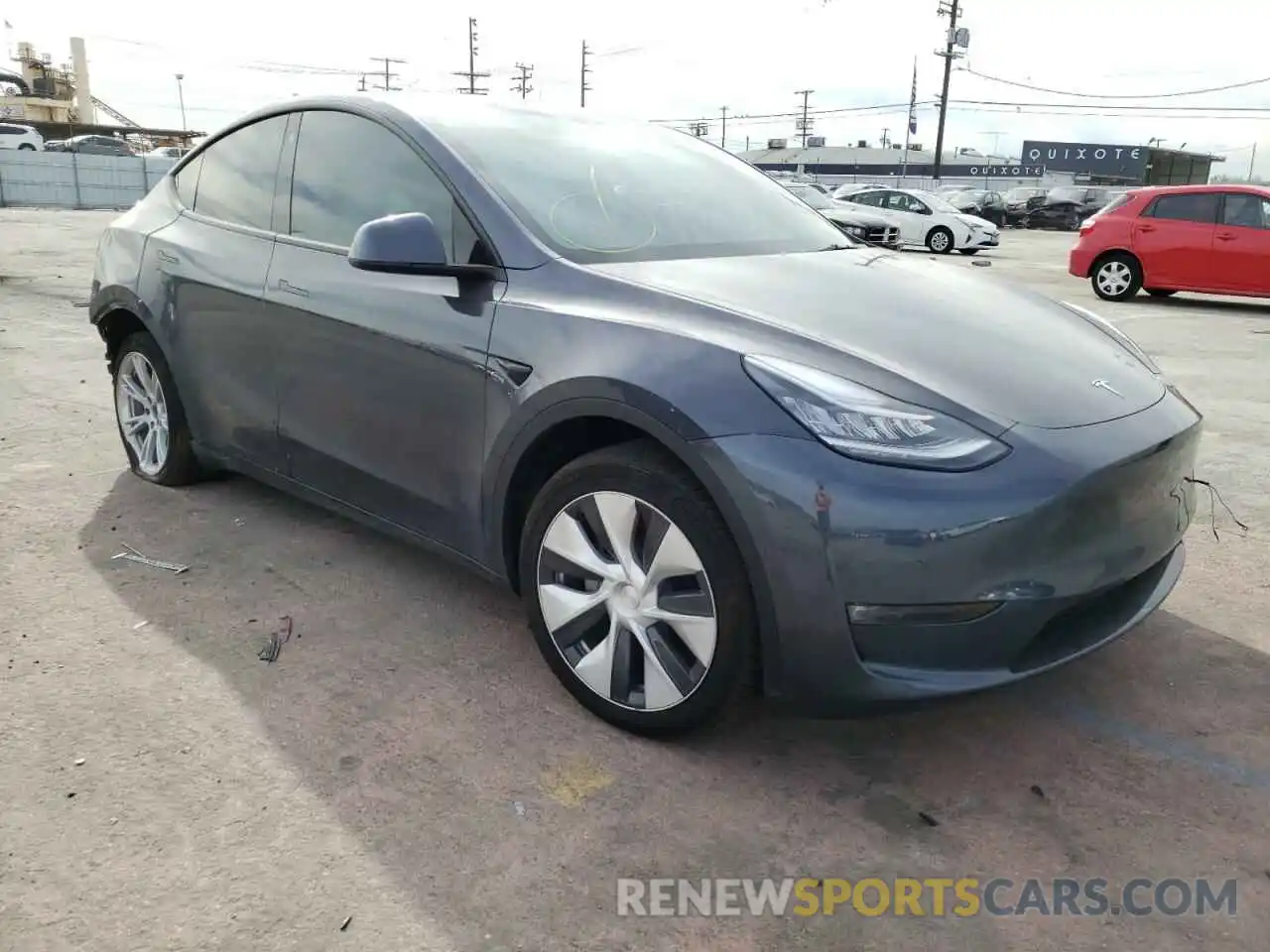 1 Photograph of a damaged car 5YJYGDEE2MF228499 TESLA MODEL Y 2021