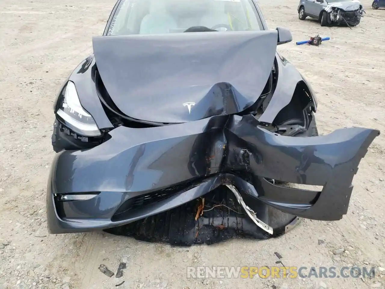 9 Photograph of a damaged car 5YJYGDEE2MF259459 TESLA MODEL Y 2021