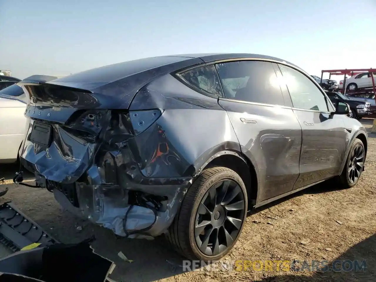 3 Photograph of a damaged car 5YJYGDEE2MF278741 TESLA MODEL Y 2021