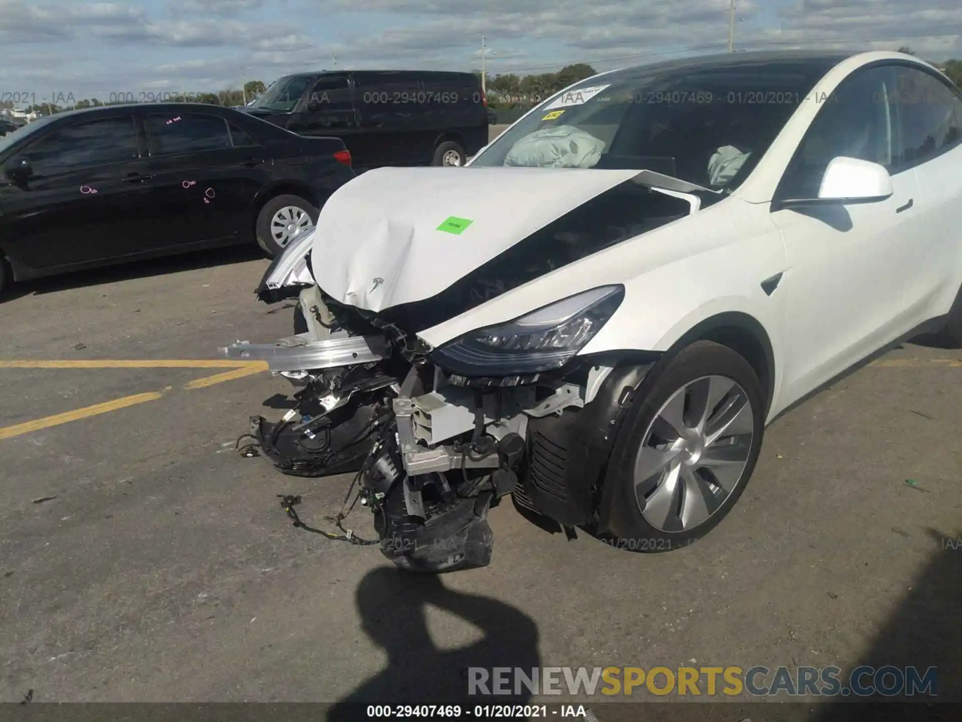 6 Photograph of a damaged car 5YJYGDEE3MF063739 TESLA MODEL Y 2021