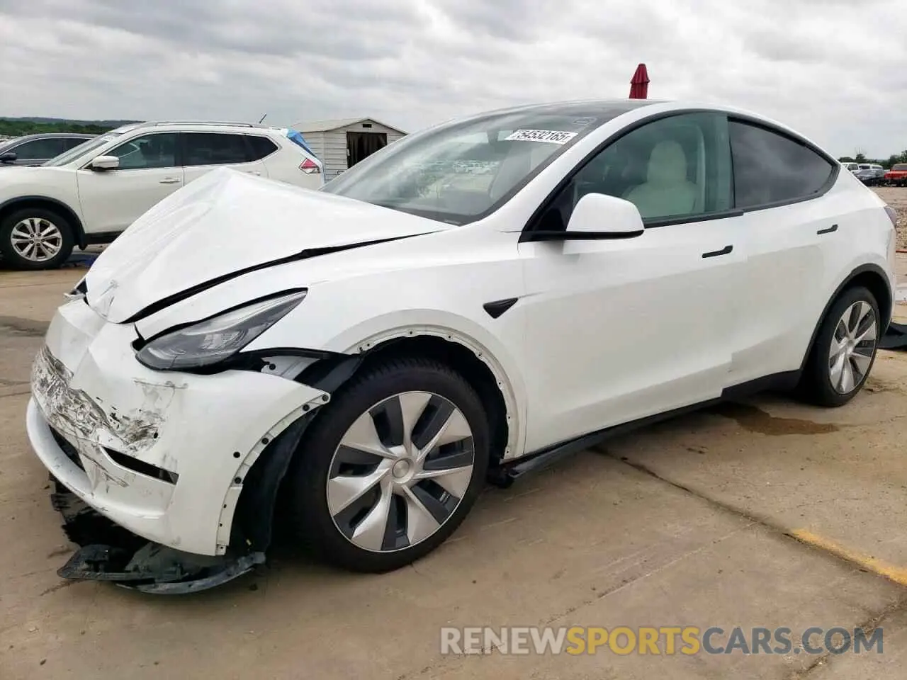 1 Photograph of a damaged car 5YJYGDEE3MF071601 TESLA MODEL Y 2021