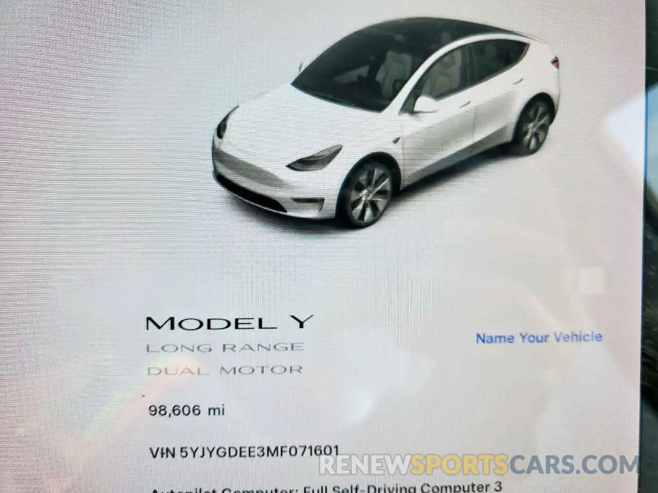 9 Photograph of a damaged car 5YJYGDEE3MF071601 TESLA MODEL Y 2021
