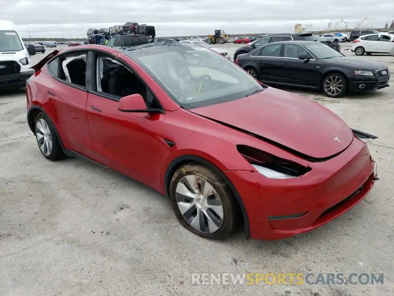 4 Photograph of a damaged car 5YJYGDEE3MF072618 TESLA MODEL Y 2021