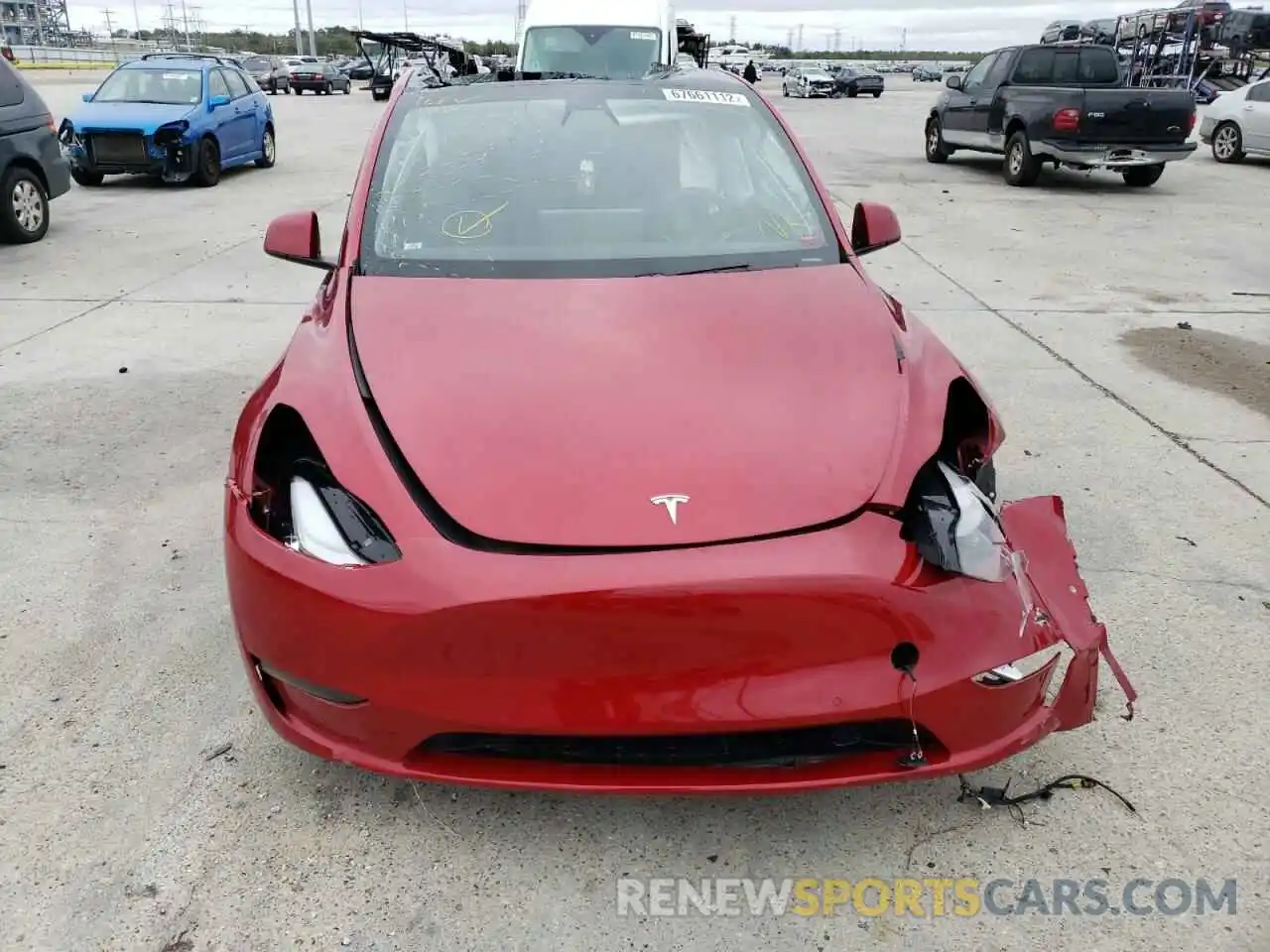 5 Photograph of a damaged car 5YJYGDEE3MF072618 TESLA MODEL Y 2021